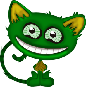 smiling st. patrick's day cat